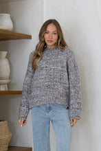 Load image into Gallery viewer, Iris Chunky Knit Jumper - Chocolate / White

