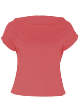 Load image into Gallery viewer, Wide Neck Mod Top Rose Pink
