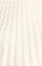 Load image into Gallery viewer, Gradient Cable Knit Textured Sweater - White
