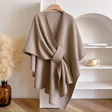 Load image into Gallery viewer, Smaibulun Wrap Poncho - Beige
