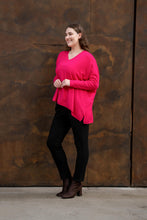 Load image into Gallery viewer, MARGIE KNIT TOP-FUCHSIA
