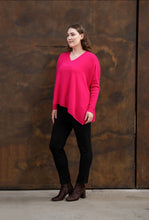 Load image into Gallery viewer, MARGIE KNIT TOP-FUCHSIA
