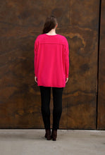 Load image into Gallery viewer, MARGIE KNIT TOP-FUCHSIA
