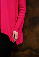 Load image into Gallery viewer, MARGIE KNIT TOP-FUCHSIA
