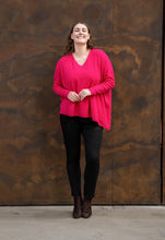 Load image into Gallery viewer, MARGIE KNIT TOP-FUCHSIA

