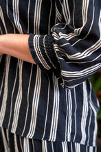 Load image into Gallery viewer, Knox Stripe Blouse - Deep Navy
