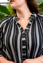 Load image into Gallery viewer, Knox Stripe Blouse - Deep Navy

