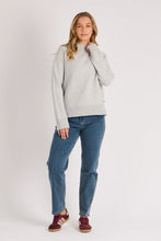 Load image into Gallery viewer, Mock Neck Seam Detail Jumper - Light Grey Marle
