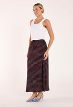 Load image into Gallery viewer, Harper Skirt - Chocolate Blue Spot
