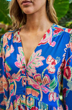Load image into Gallery viewer, Precious Midi Dress | Sapphire Bloom
