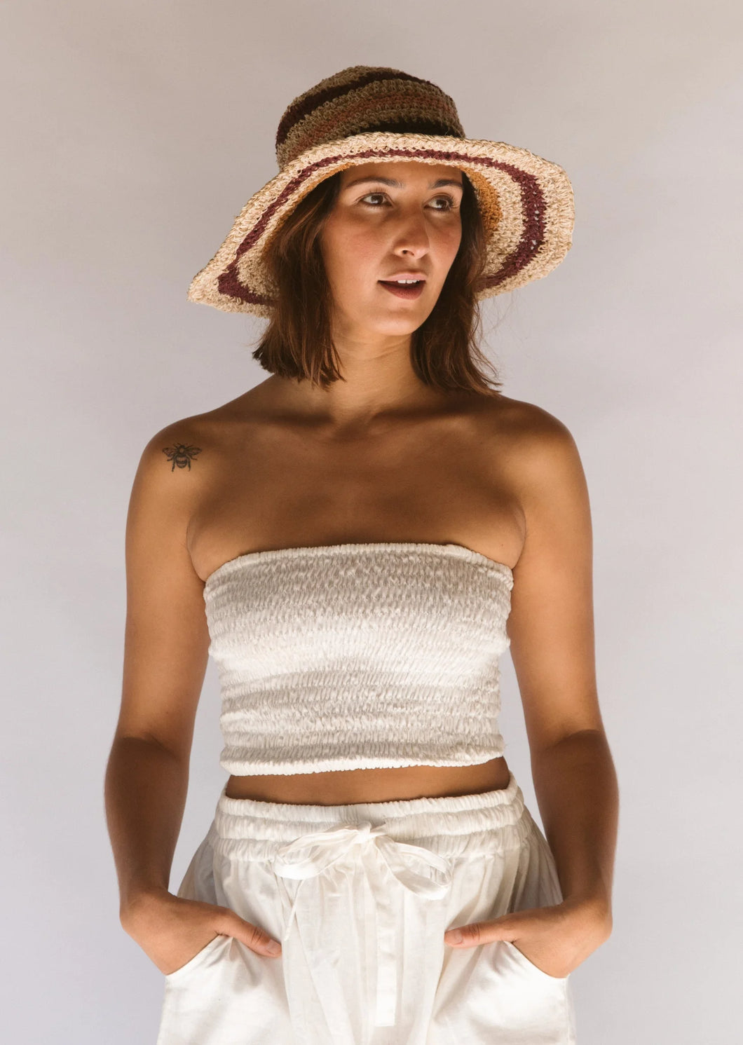 POLLY SHORT BRIM HAT // SAMBA