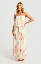 Load image into Gallery viewer, Bubble Waist Floral Chiffon Maxi Dress

