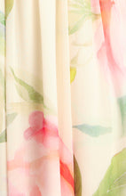 Load image into Gallery viewer, Bubble Waist Floral Chiffon Maxi Dress
