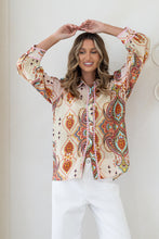 Load image into Gallery viewer, Joop &amp; Gypsy – Paisley Button-Up Blouse
