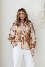 Load image into Gallery viewer, Joop &amp; Gypsy – Paisley Button-Up Blouse
