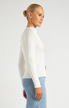 Load image into Gallery viewer, Textured Rib Knit Top - White
