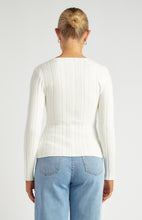 Load image into Gallery viewer, Textured Rib Knit Top - White
