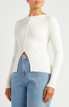 Load image into Gallery viewer, Textured Rib Knit Top - White
