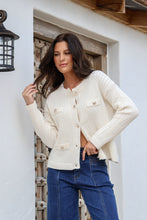 Load image into Gallery viewer, Cable Cardi - Winter White
