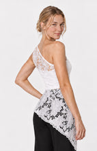 Load image into Gallery viewer, Sheer Detail One Shoulder Lace Embroidery Top
