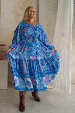 Load image into Gallery viewer, Eclectic Bohemian Goddess Gown Azure
