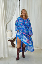 Load image into Gallery viewer, Eclectic Bohemian Goddess Gown Azure
