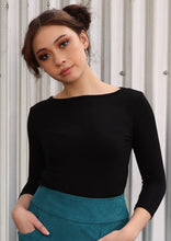 Load image into Gallery viewer, Boat Neck Top - Black
