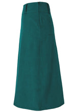 Load image into Gallery viewer, Belt Loop Corduroy Skirt Everglade
