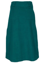 Load image into Gallery viewer, Belt Loop Corduroy Skirt Everglade
