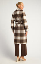 Load image into Gallery viewer, Check Double Breasted Coat - Espresso
