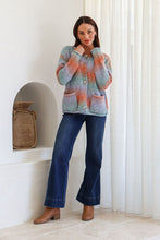 Load image into Gallery viewer, Fruit Tinge Cardigan- Blue / Mango

