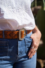 Load image into Gallery viewer, Mandala Leather Belt
